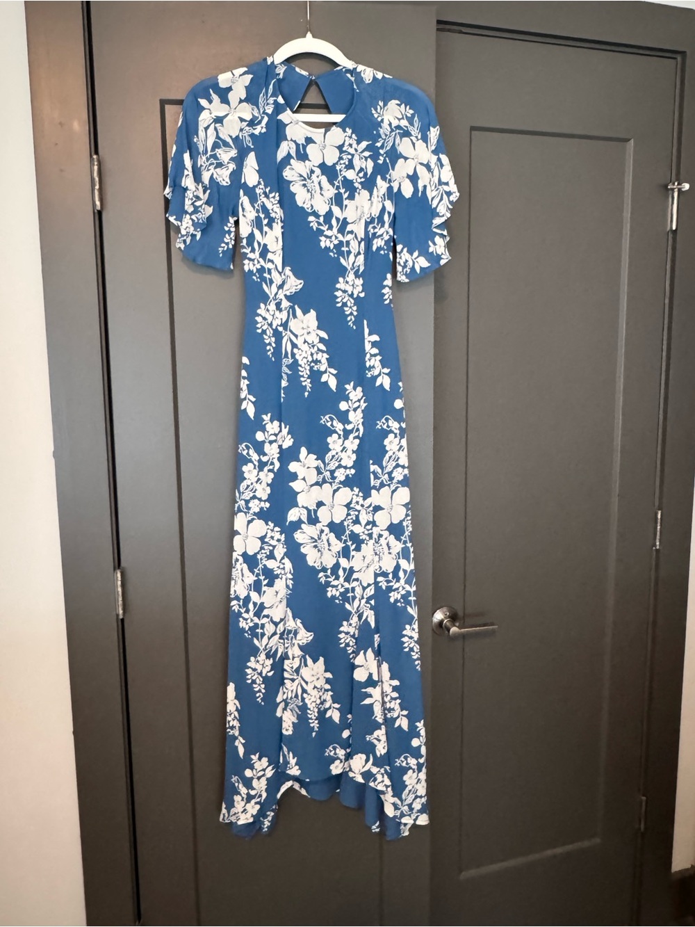 Reformation Blue and White Floral Maxi Dress